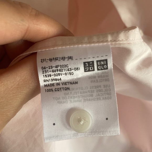 Uniqlo Light Pink Woman Shirt - Picture 7 of 8